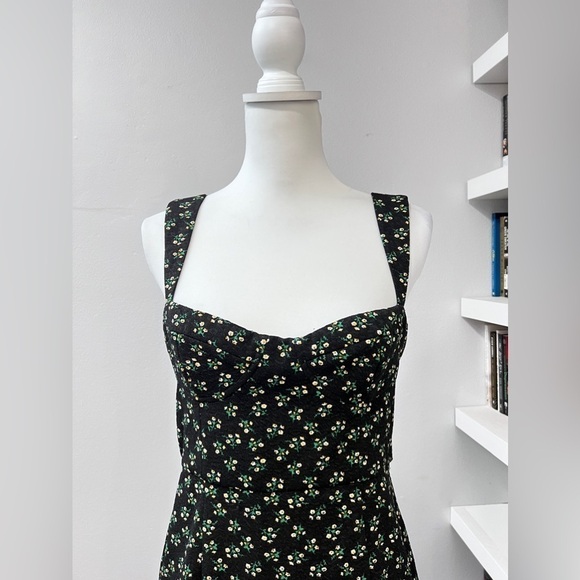 Hutch Anthropologie Ditsy Floral Print Corset Mini Dress Size Medium - Picture 4 of 15